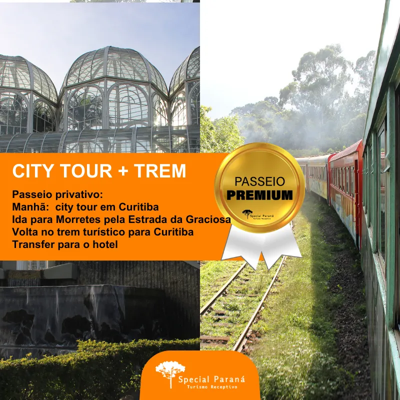 City Tour e Trem em 1 dia - privativo