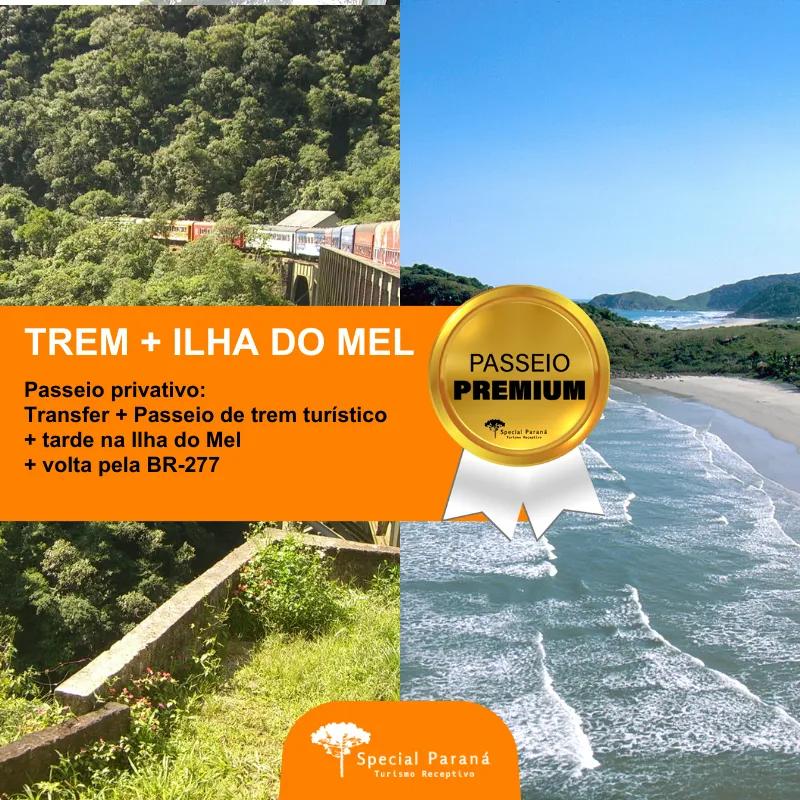 Trem e Ilha do Mel - privativo