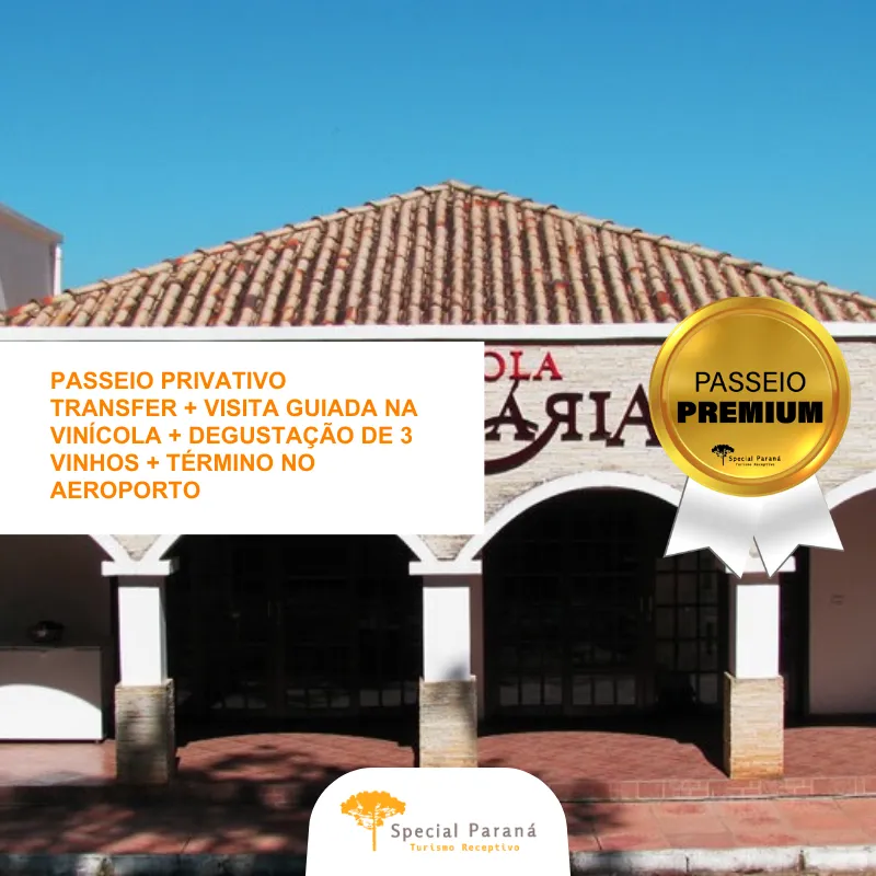 Vinícola Araucária e transfer aeroporto - privativo