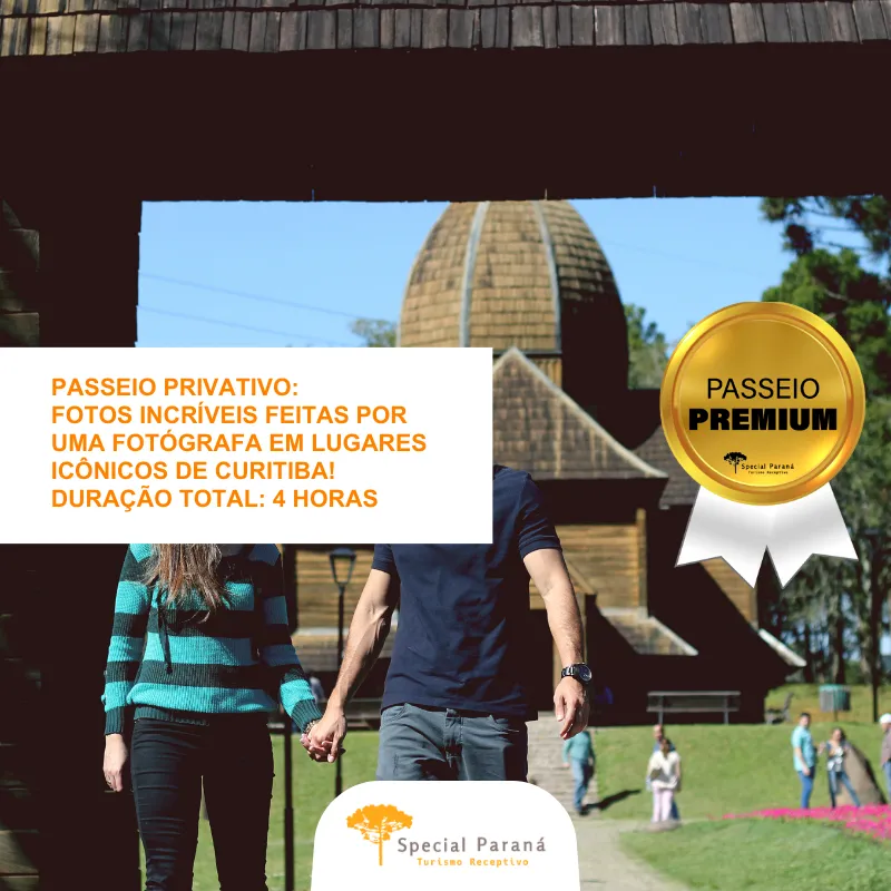 City tour Curitiba c/ Ensaio Fotográfico - privativo