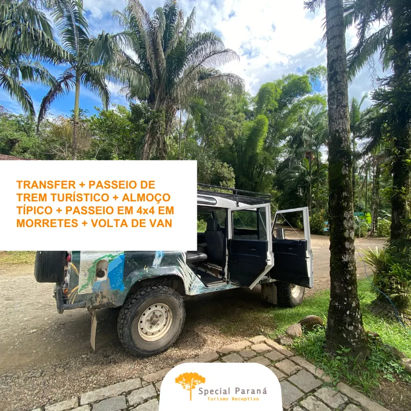 Aventura 4x4 Serra do Mar com Trem Turístico