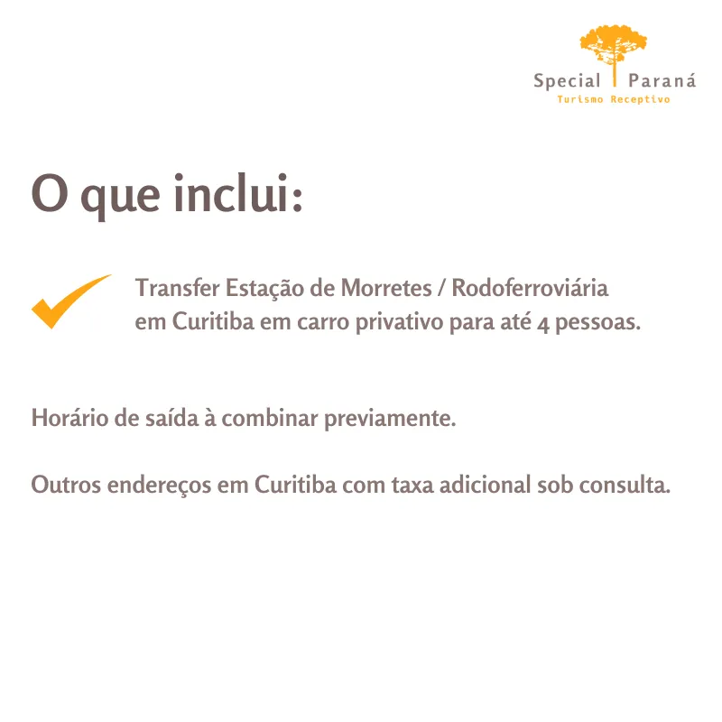 Transfer privativo Morretes / Curitiba (carro) - Imagem 2