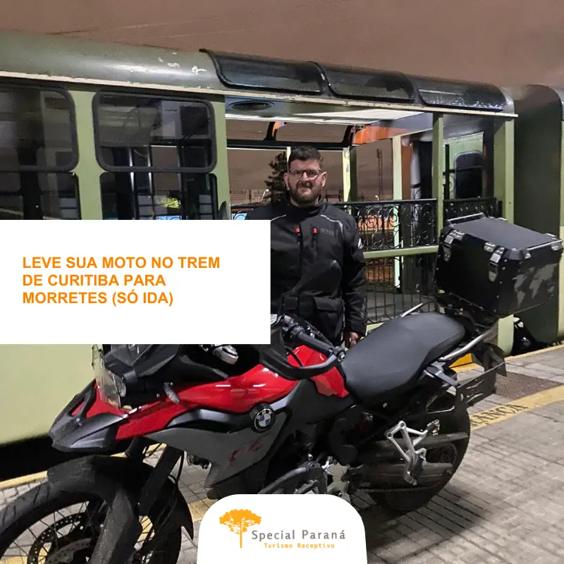 Moto no Trem Curitiba / Morretes
