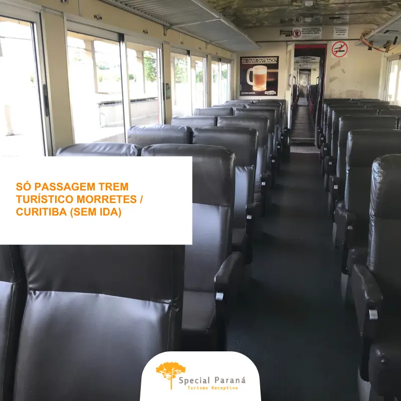 Passagem Volta Trem Turístico Morretes - Curitiba